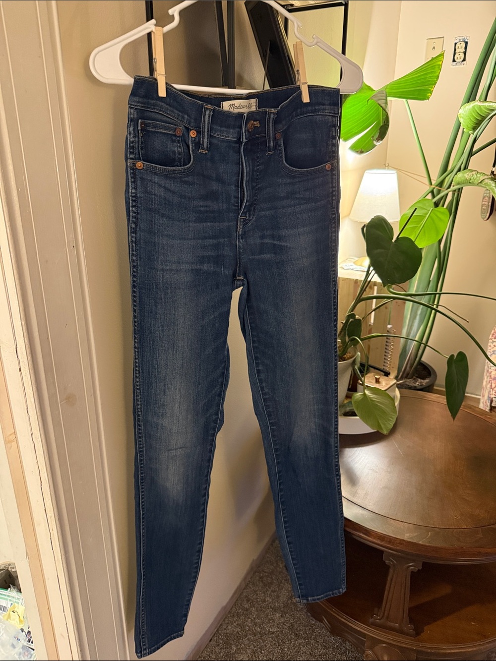 Madewell Skinny Jeans in Deep Indigo Wash
